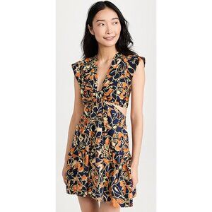 A.L.C Lexi Floral Cotton Cutout Dress-sz 00